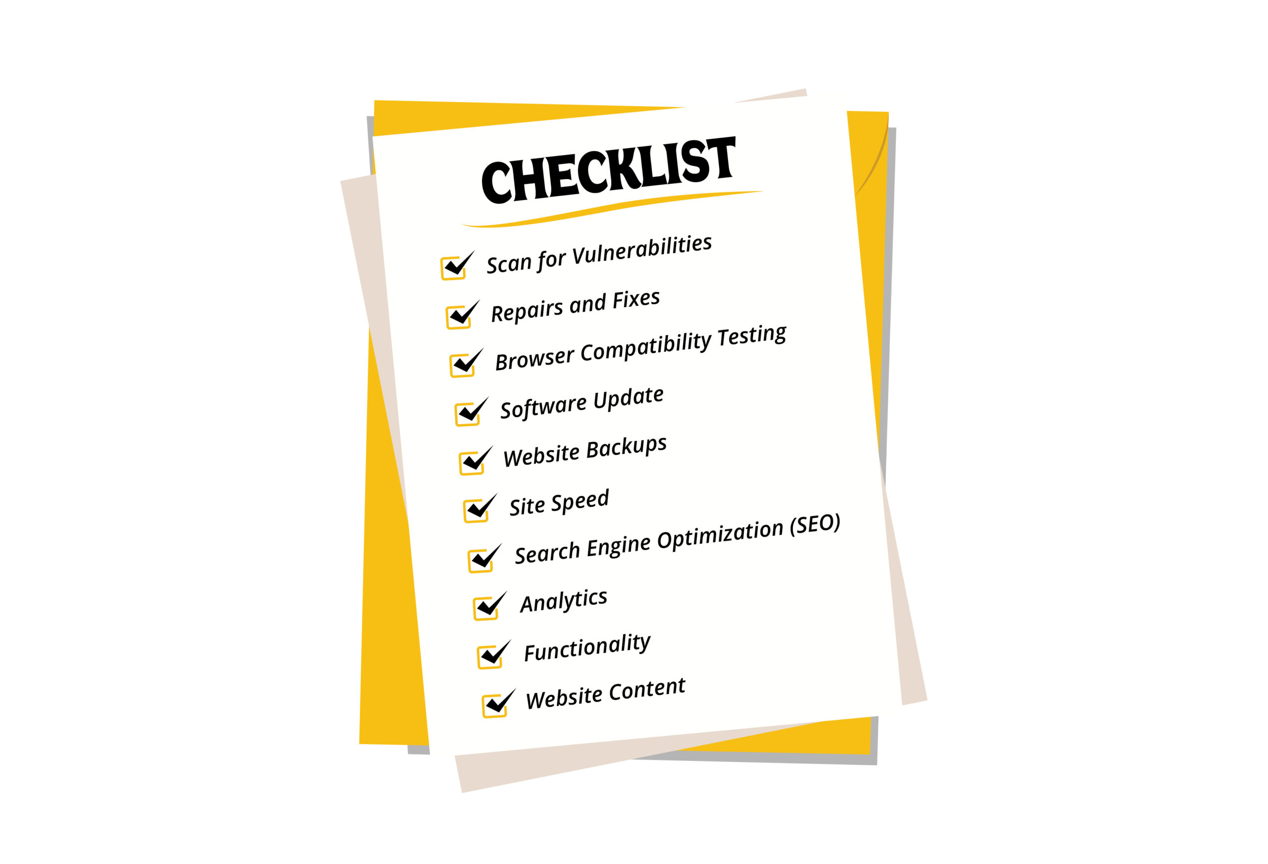Website Maintenance Services Check List